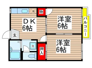 カネジンハイツの物件間取画像